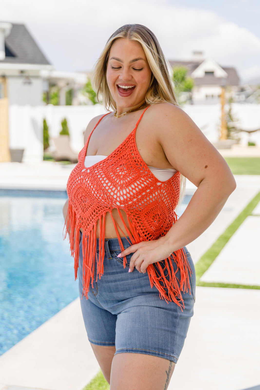 Festival Fringe Tank in Orange